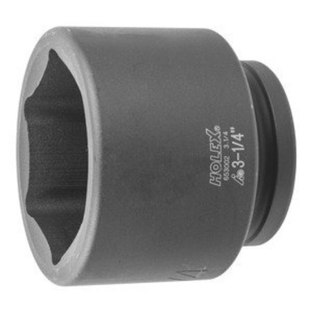 HOLEX Impact Socket, 1 inch Drive, 6 pt, 3-1/4 inch 653002 3.1/4